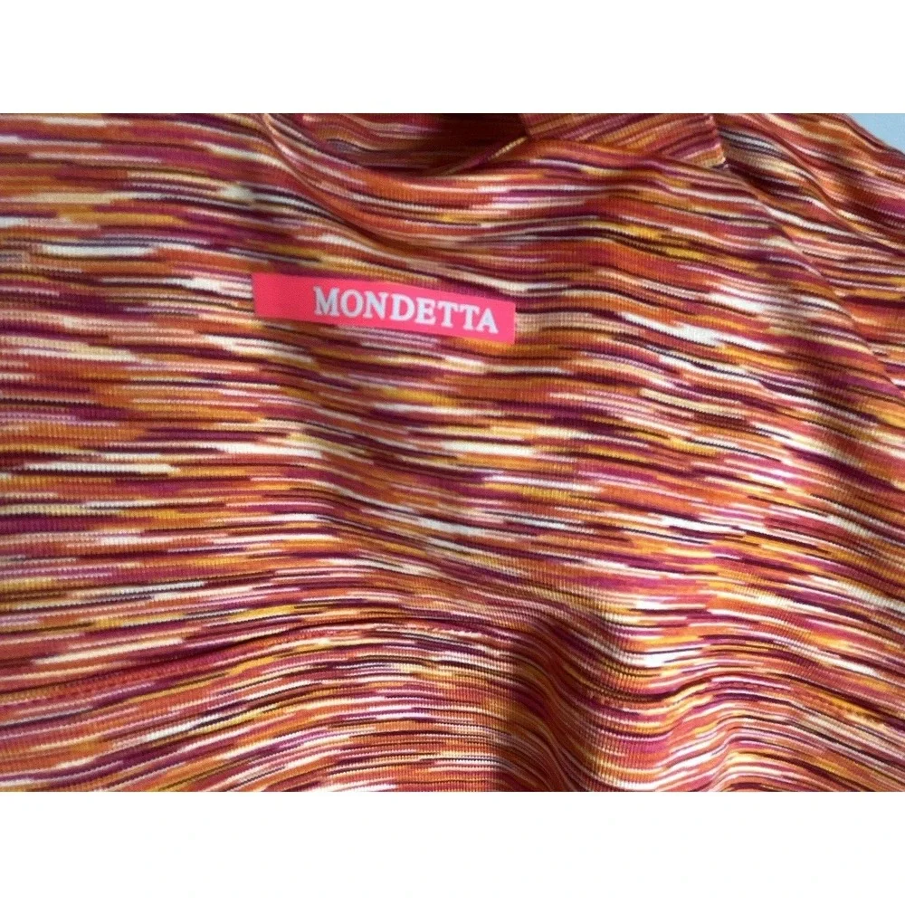 Mondetta activewear criss-cross strap tank dress medium red orange shelf bra - Picture 7 of 13